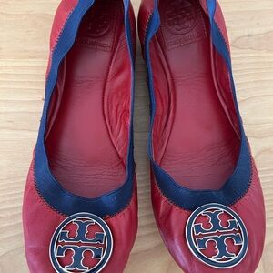 Tory Burch Red and Blue Flats, 7
